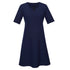 Biz Corporates The Siena Midi Dress | Short Sleeve Marine Blue Dresses