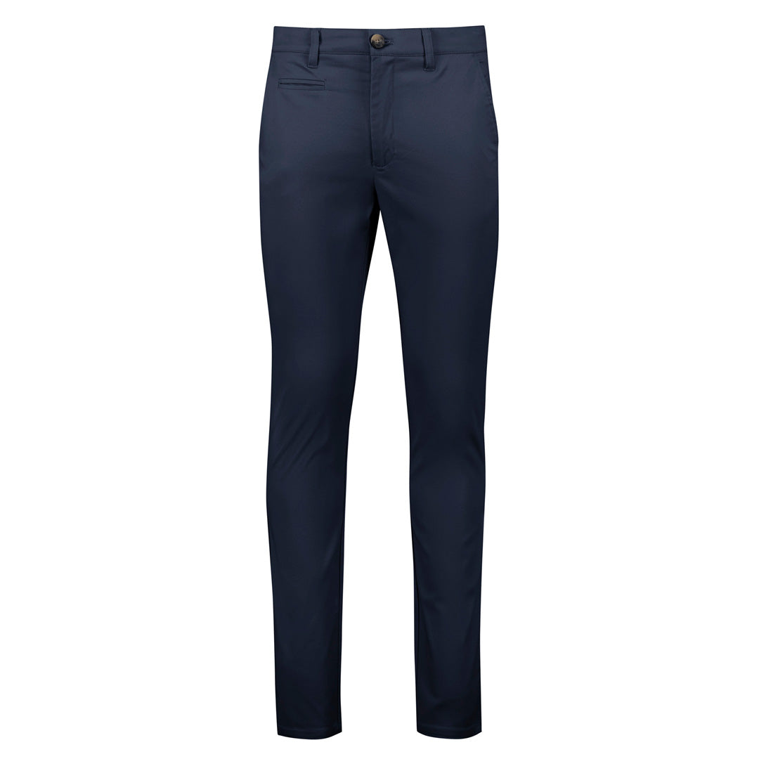 Biz Corporates The Traveller Tapered Leg Chino Pant | Mens Navy Pants