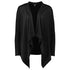 Biz Corporates The Sofia Waterfall Cardigan | Ladies Black Outerwear