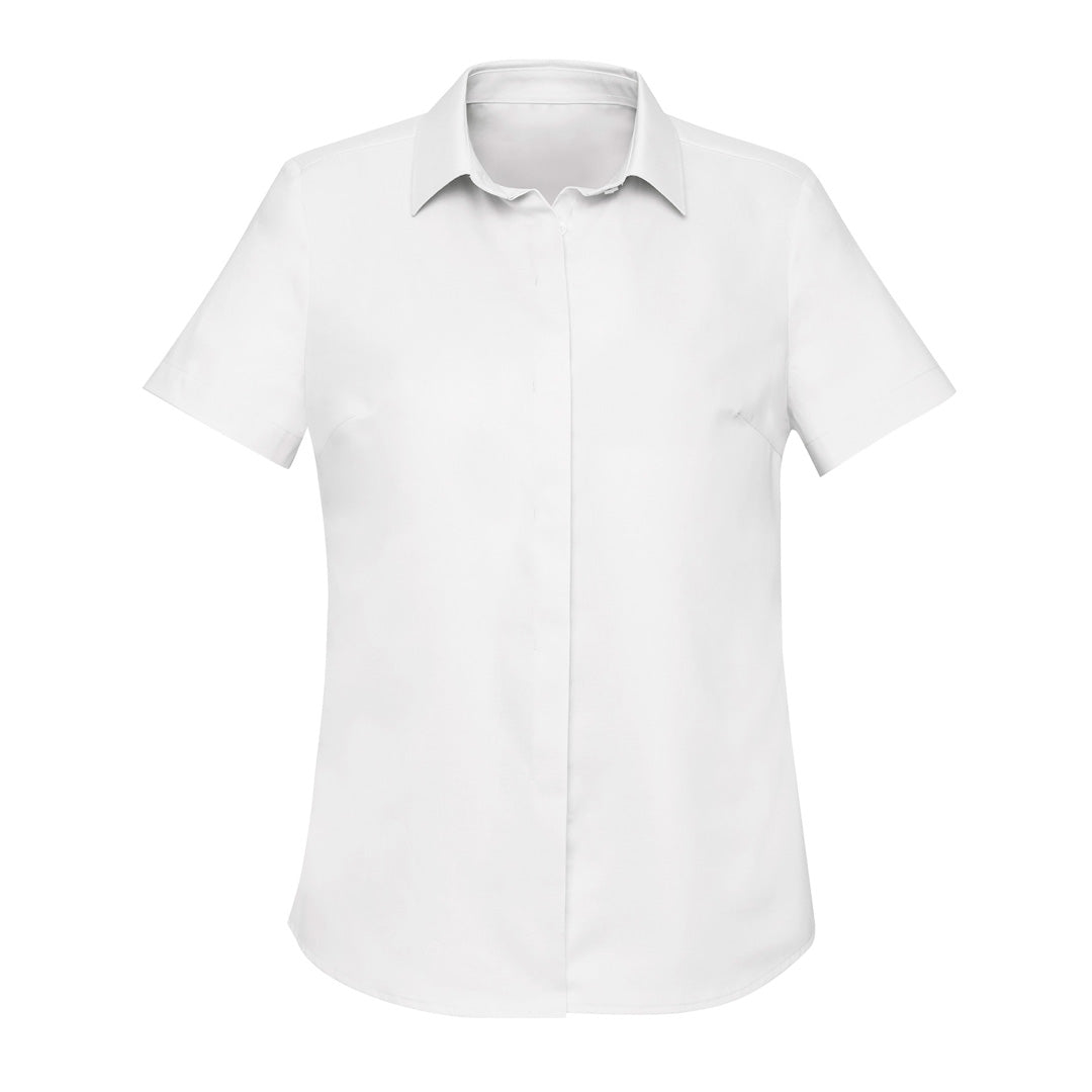 Biz Corporates The Charlie Shirt | Ladies | Short Sleeve White Shirts & Tops