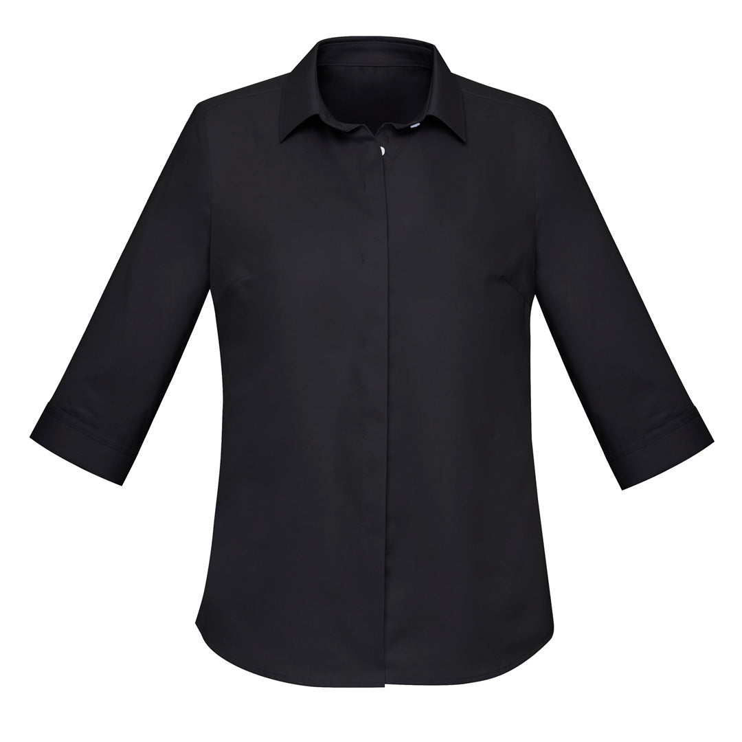 Biz Corporates The Charlie Shirt | Ladies | 3/4 Sleeve Black Shirts & Tops