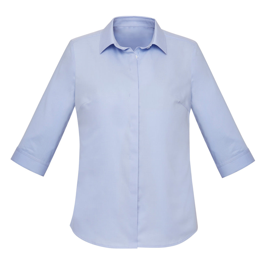 Biz Corporates The Charlie Shirt | Ladies | 3/4 Sleeve Chambray Shirts & Tops