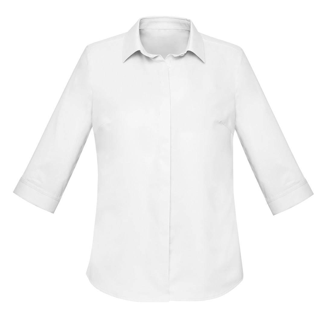 Biz Corporates The Charlie Shirt | Ladies | 3/4 Sleeve White Shirts & Tops