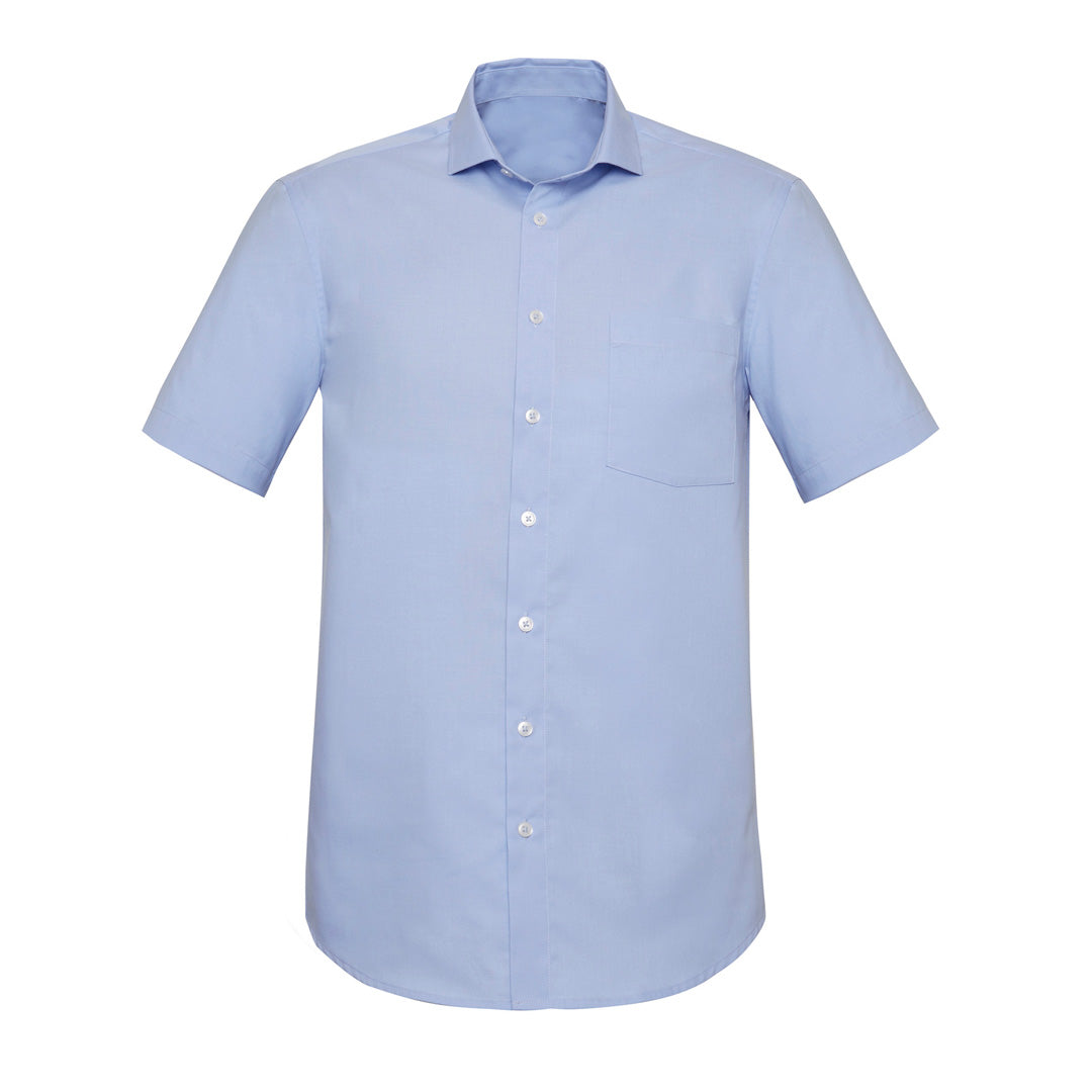 Biz Corporates The Charlie Shirt | Classic Fit | Mens | Short Sleeve Chambray Shirts & Tops