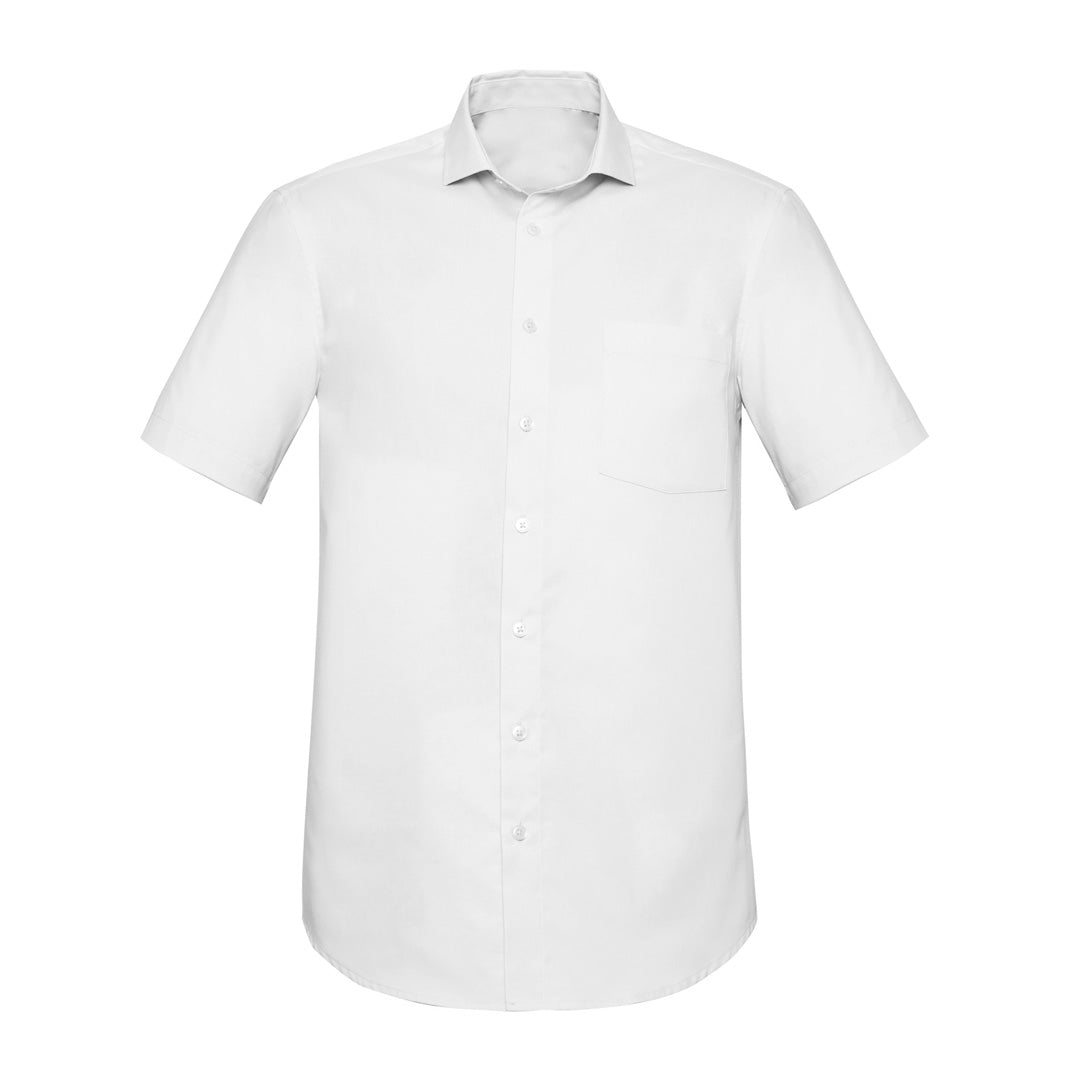 Biz Corporates The Charlie Shirt | Classic Fit | Mens | Short Sleeve White Shirts & Tops