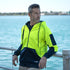Bad Workwear The Bad Waterproof Rain Defend Hi Vis Fleece Hoodie | Full Zip Shirts & Tops