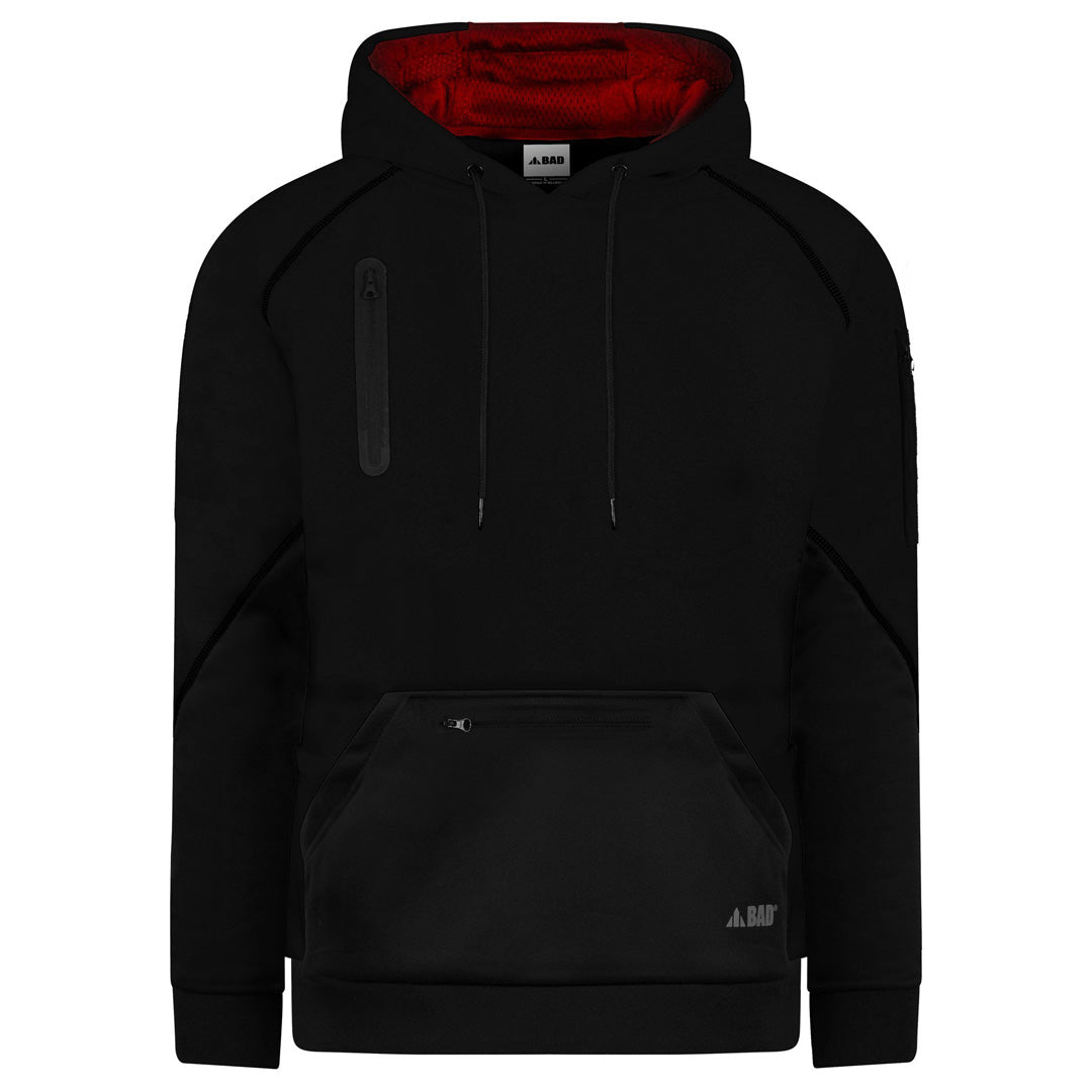 Bad Workwear The Bad Waterproof Rain Defend Hi Vis Fleece Hoodie | Pullover Black Shirts & Tops