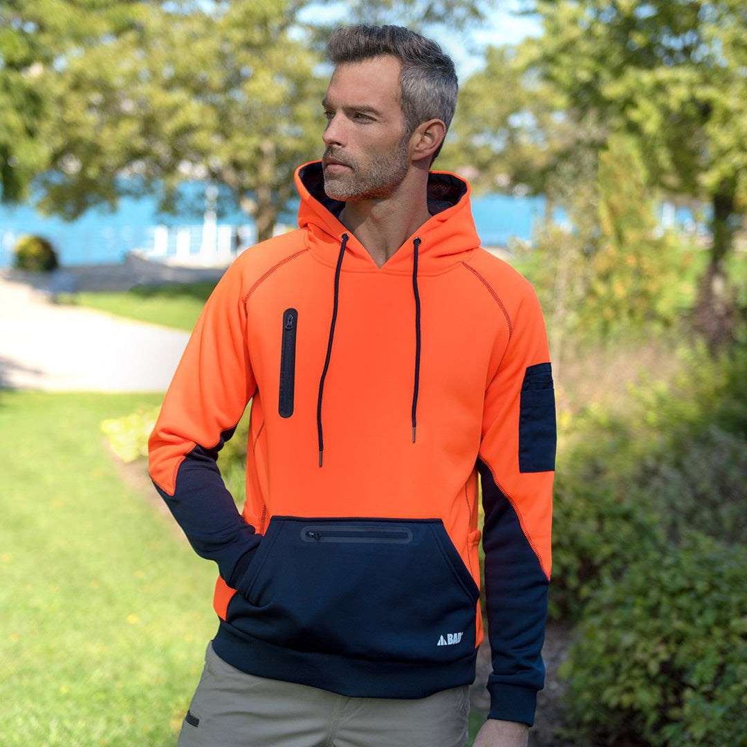 Bad Workwear The Bad Waterproof Rain Defend Hi Vis Fleece Hoodie | Pullover Shirts & Tops
