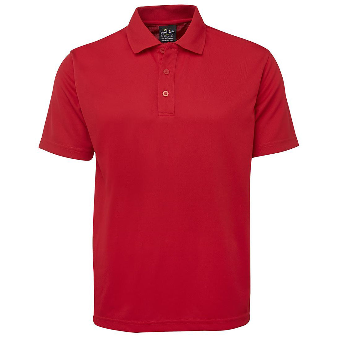 Jbs Wear The Short Sleeve Poly Polo | Adults Red Shirts & Tops