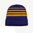 Grace Collection The Multi Stripe Beanie | Unisex Royal/Gold Hats