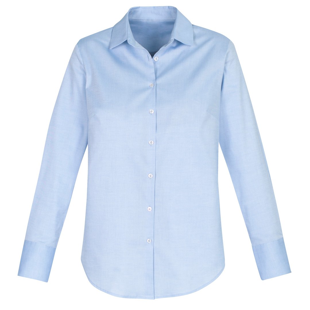 Biz Collection The Camden Shirt | Ladies | Long Sleeve Light Blue Shirts & Tops