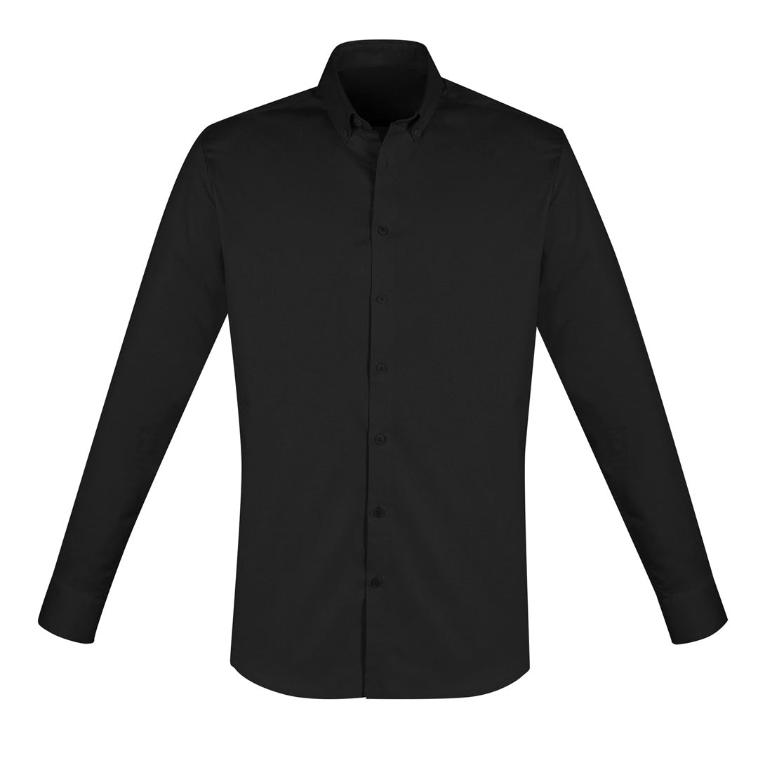 Biz Collection The Camden Shirt | Mens | Long Sleeve Black Shirts & Tops