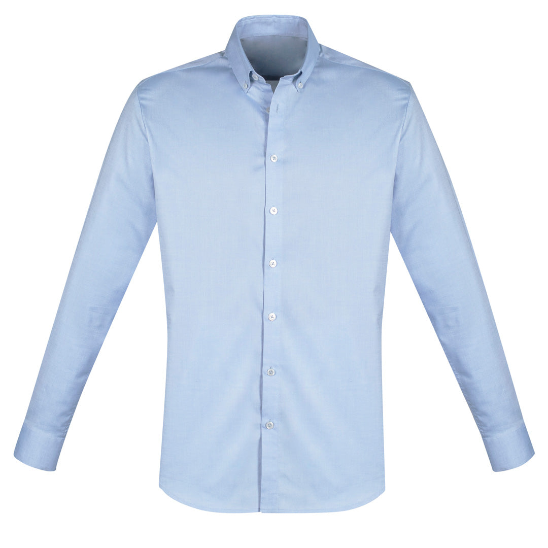 Biz Collection The Camden Shirt | Mens | Long Sleeve Light Blue Shirts & Tops