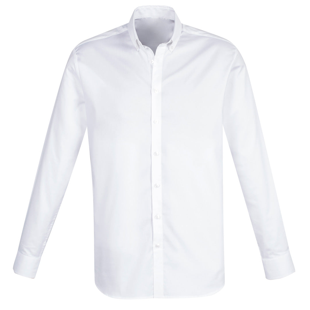 Biz Collection The Camden Shirt | Mens | Long Sleeve White Shirts & Tops
