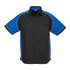 Biz Collection The Nitro Shirt | Mens | Short Sleeve Black/Royal Shirts & Tops