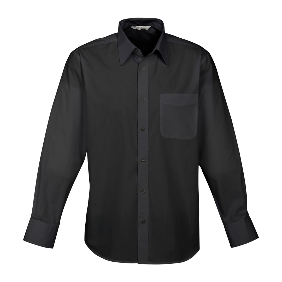 Biz Collection The Base Shirt | Mens | Long Sleeve Black Shirts & Tops