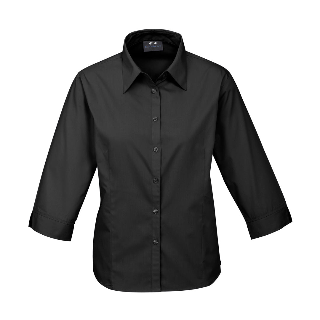 Biz Collection The Base Shirt | Ladies | 3/4 Sleeve Black Shirts & Tops