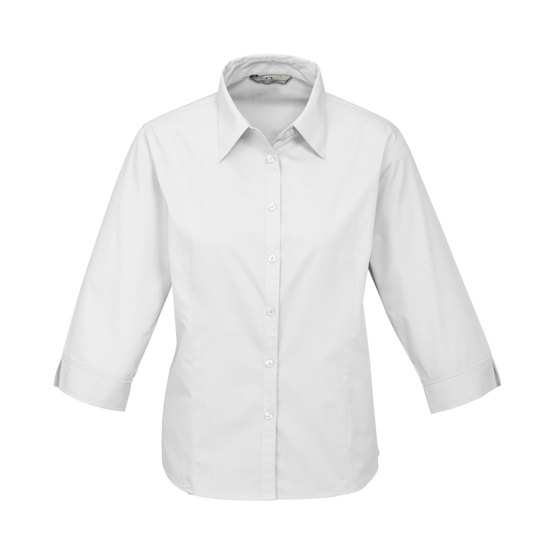 Biz Collection The Base Shirt | Ladies | 3/4 Sleeve White Shirts & Tops