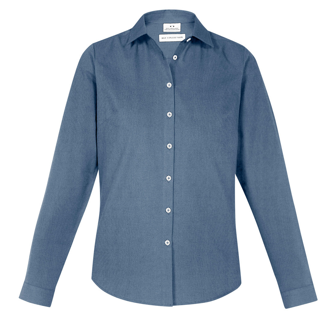 Biz Collection The Memphis Shirt | Ladies | Long Sleeve Grey Smoke Shirts & Tops
