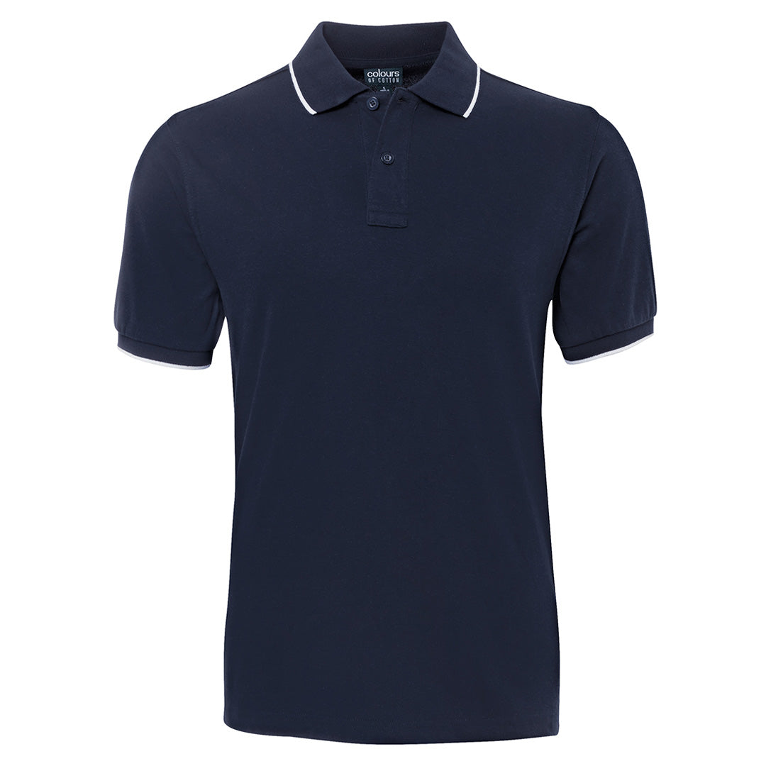 Jbs Wear The Cotton Face Polo | Short Sleeve | Mens Navy/White Shirts & Tops