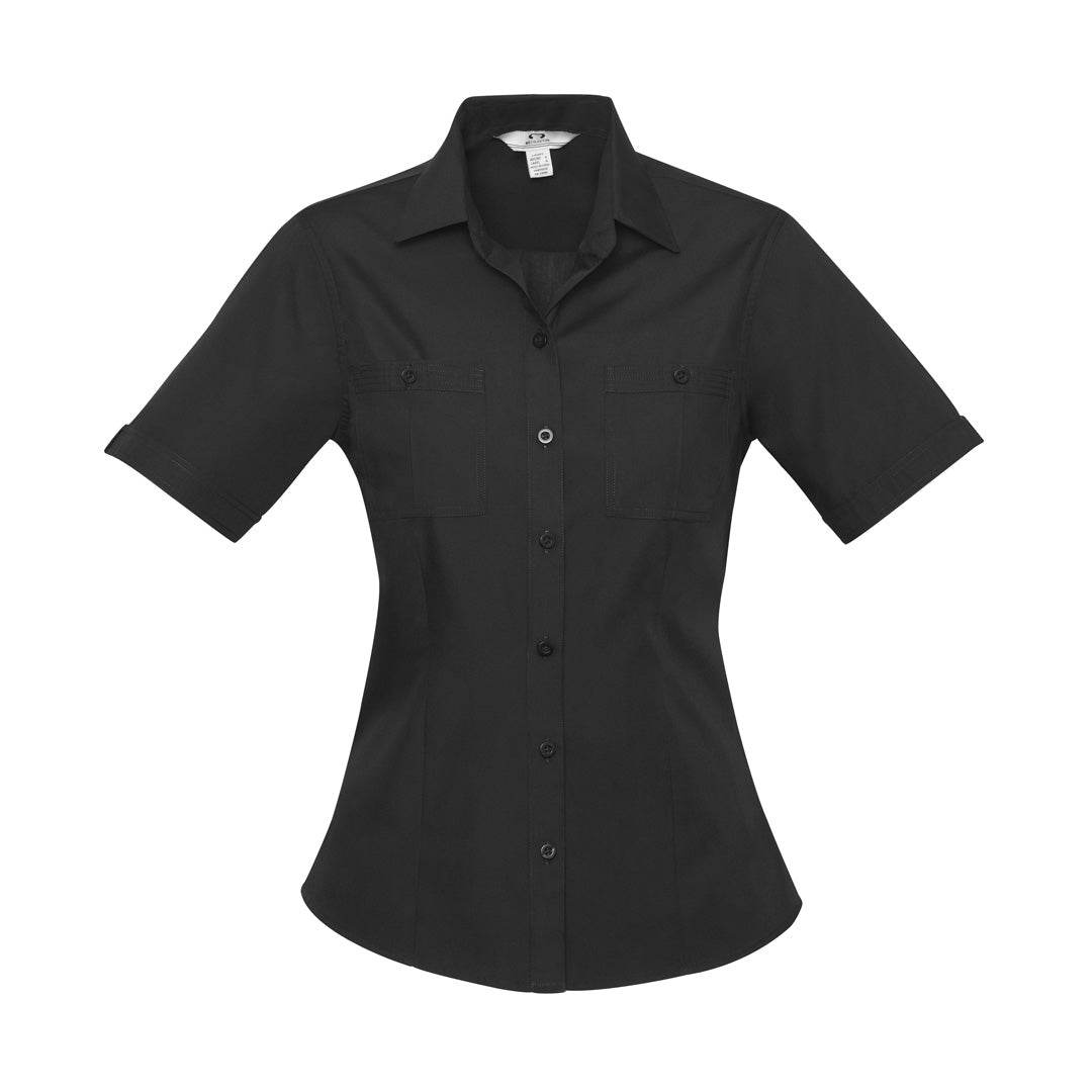 Biz Collection The Bondi Shirt | Ladies | Short Sleeve Black Shirts & Tops