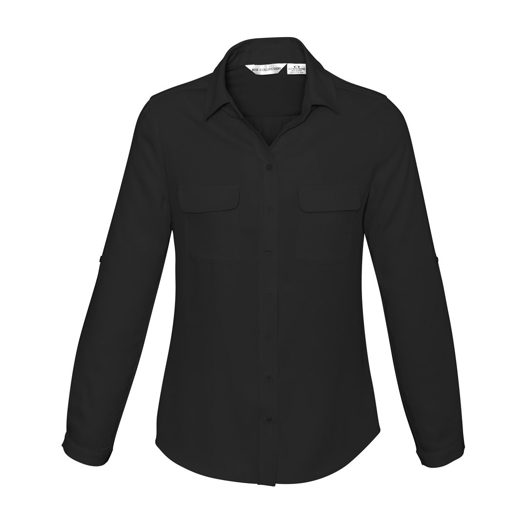 Biz Collection The Madison Shirt | Ladies | Long Sleeve Black Shirts & Tops