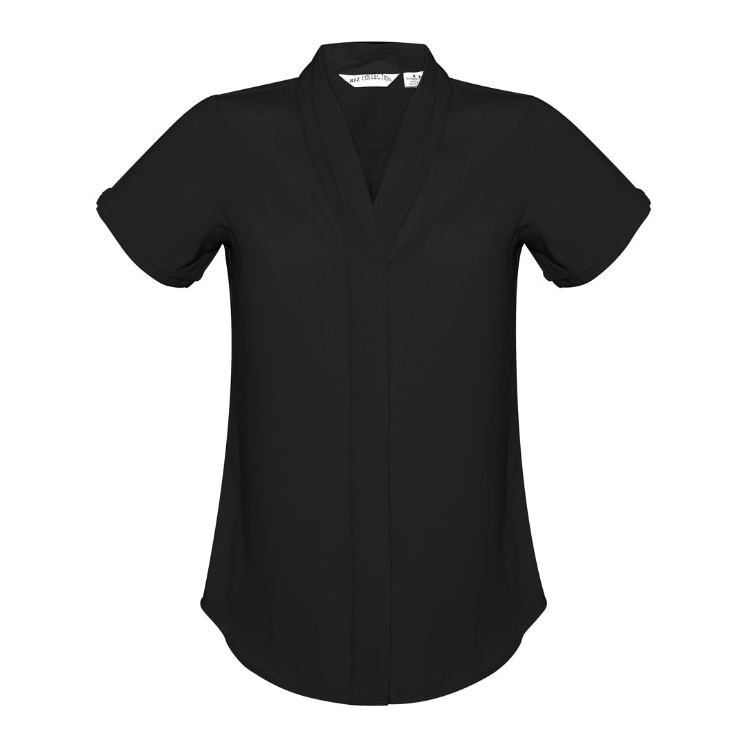 Biz Collection The Madison Shirt | Ladies | Short Sleeve Black Shirts & Tops