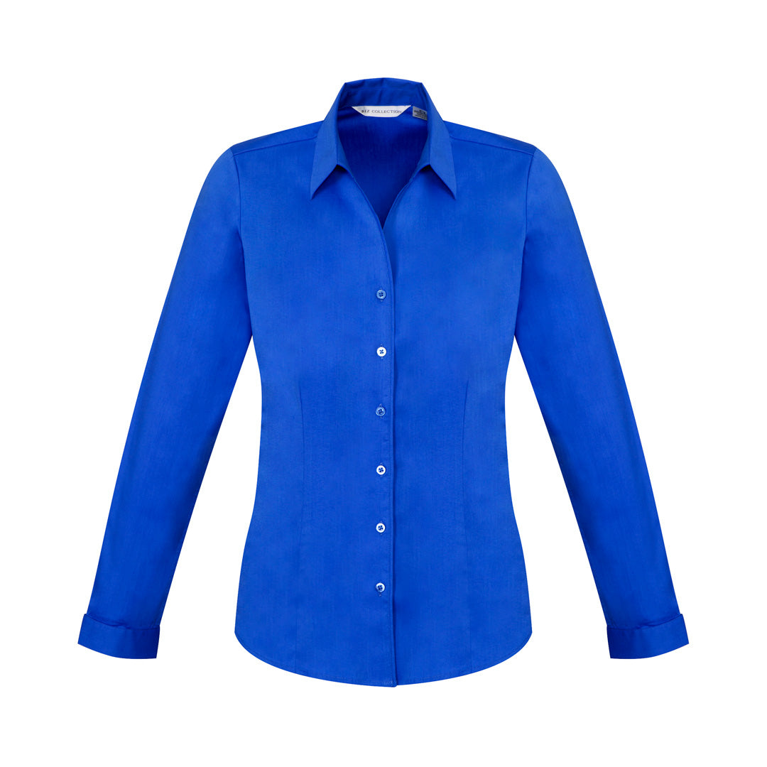 Biz Collection The Monaco Shirt | Ladies | Long Sleeve Electric Blue Shirts & Tops