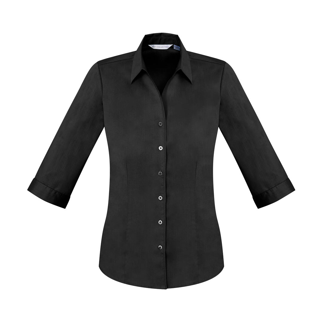 Biz Collection The Monaco Shirt | Ladies | 3/4 Sleeve Black Shirts & Tops