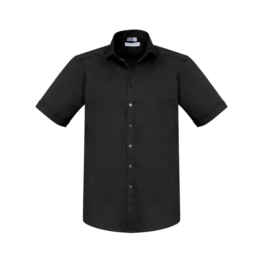 Biz Collection The Monaco Shirt | Mens | Short Sleeve Black Shirts & Tops