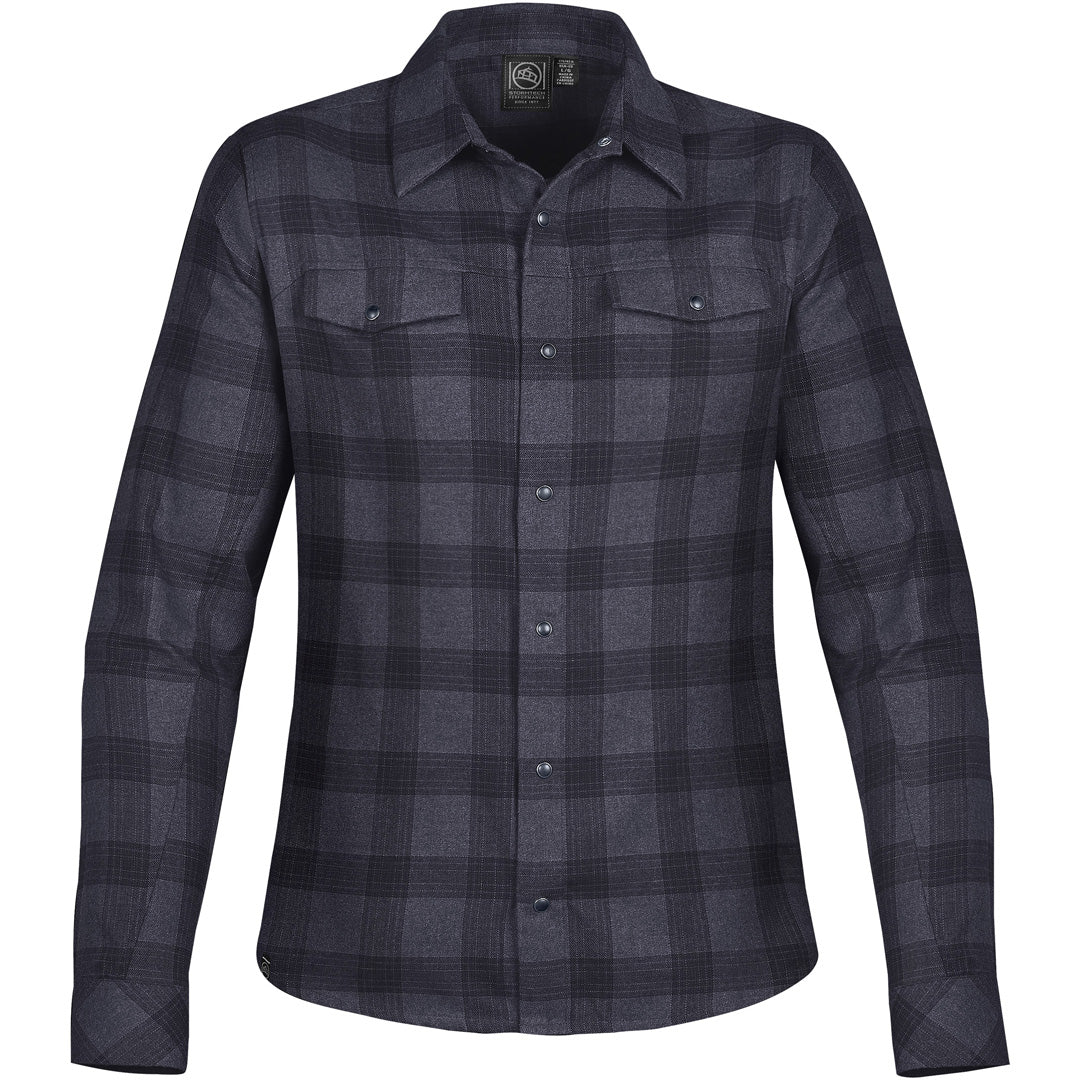 Stormtech The Logan Snap Front Shirt | Ladies Navy Shirts & Tops