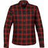 Stormtech The Logan Snap Front Shirt | Ladies Black/Red Shirts & Tops
