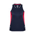 Biz Collection The Renegade Singlet | Ladies Navy/Red/Silver Shirts & Tops