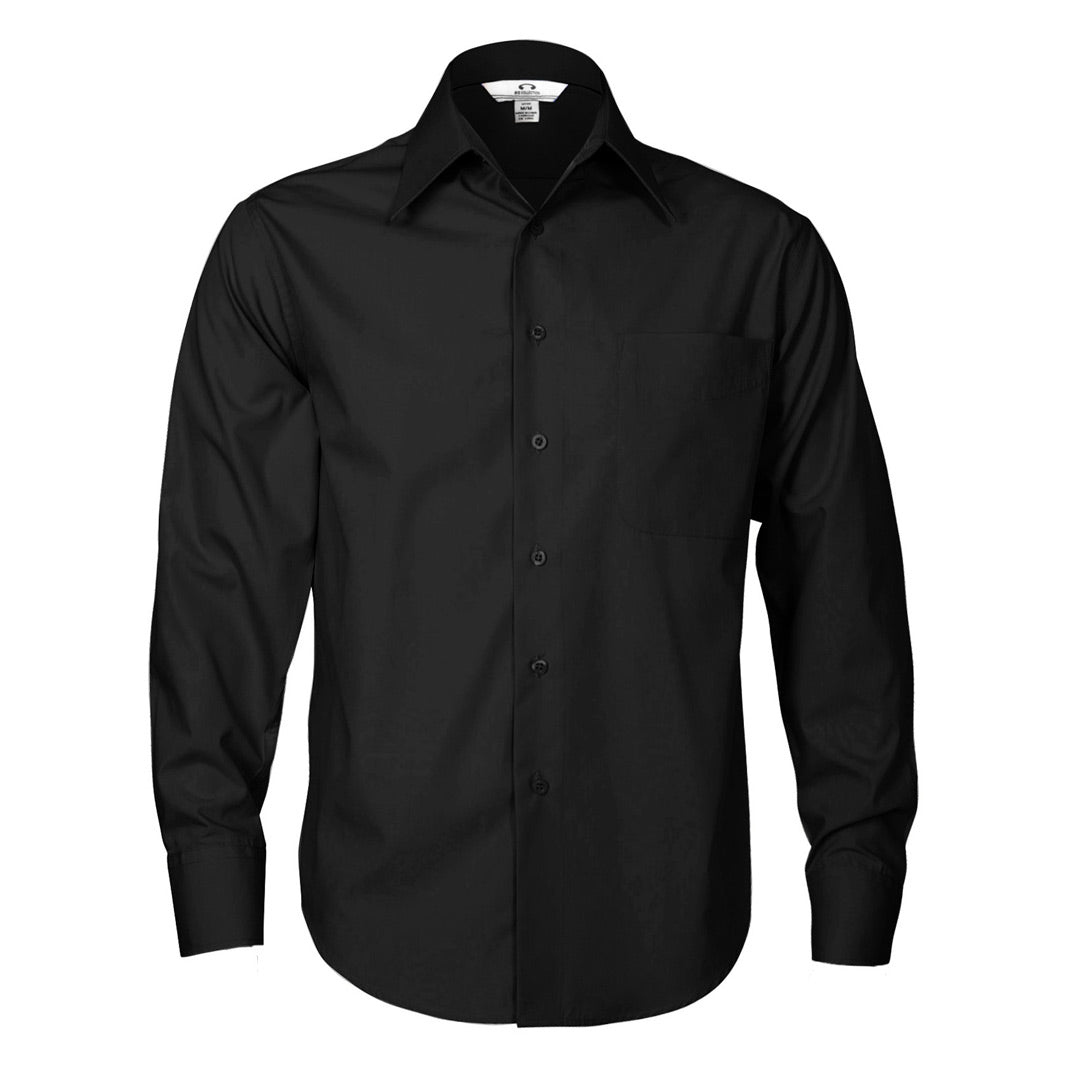 Biz Collection The Metro Shirt | Mens | Long Sleeve Black Shirts & Tops