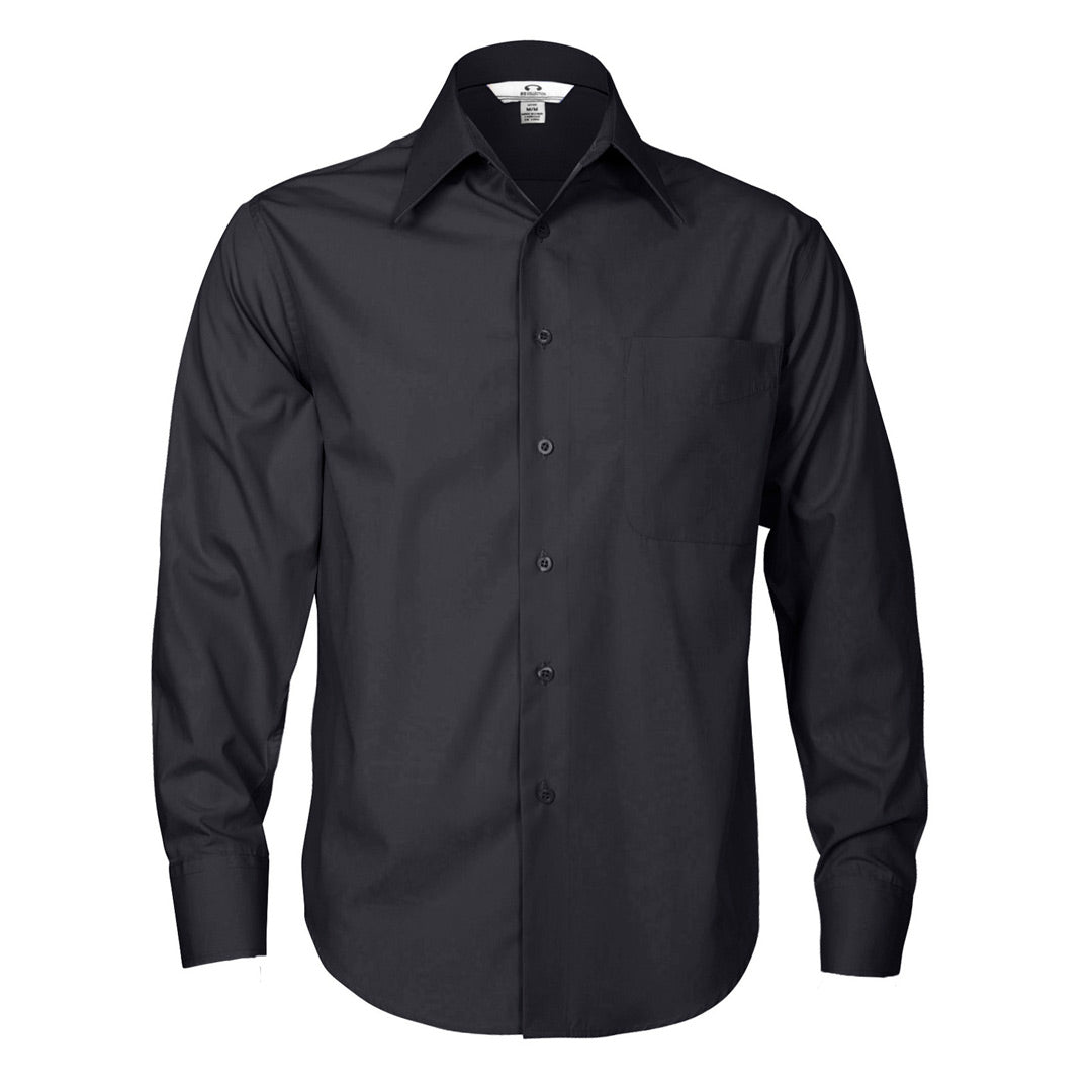 Biz Collection The Metro Shirt | Mens | Long Sleeve Charcoal Shirts & Tops