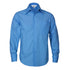 Biz Collection The Metro Shirt | Mens | Long Sleeve Mid Blue Shirts & Tops