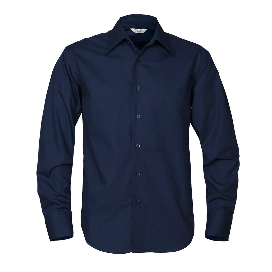 Biz Collection The Metro Shirt | Mens | Long Sleeve Navy Shirts & Tops