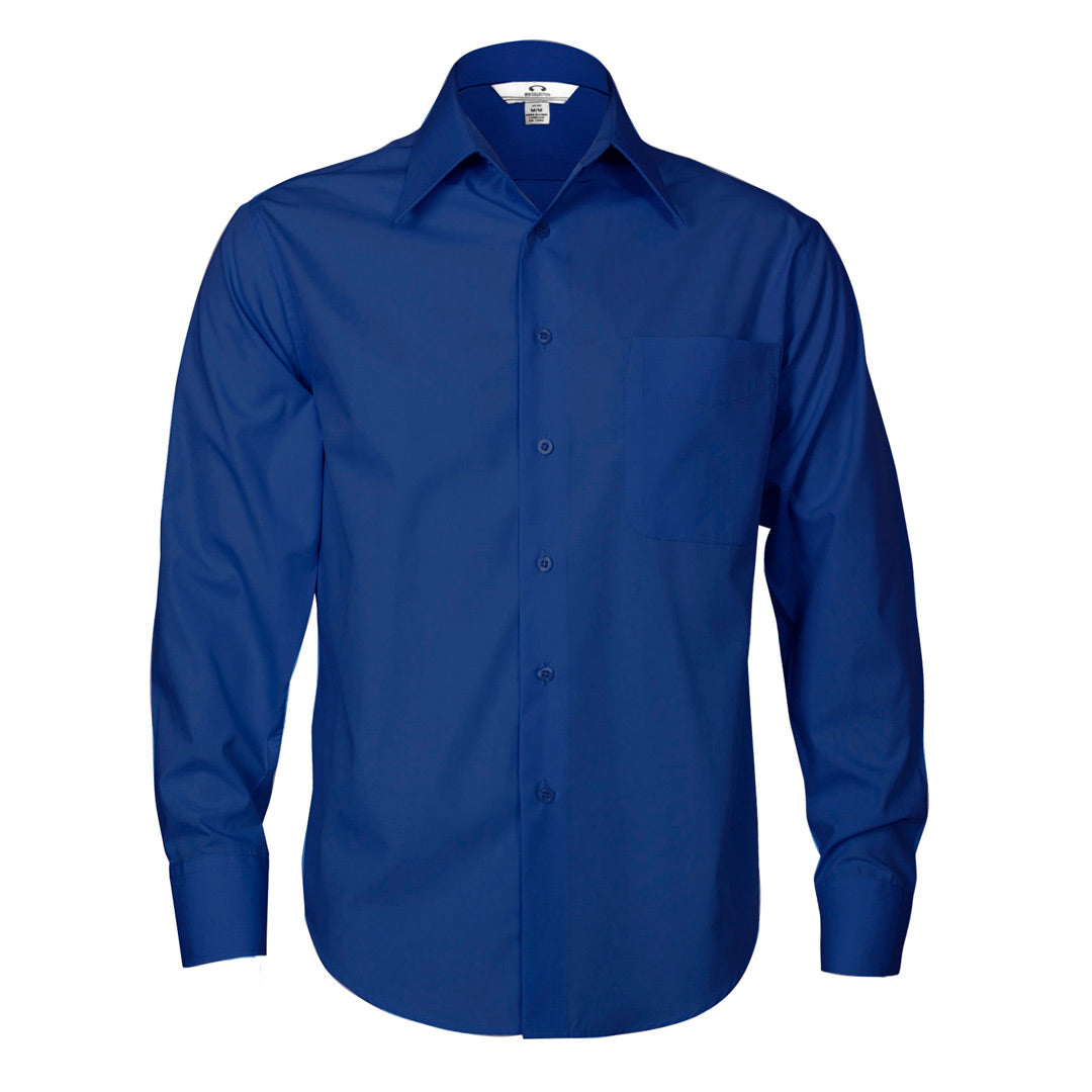 Biz Collection The Metro Shirt | Mens | Long Sleeve Royal Shirts & Tops