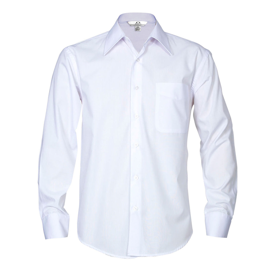 Biz Collection The Metro Shirt | Mens | Long Sleeve White Shirts & Tops