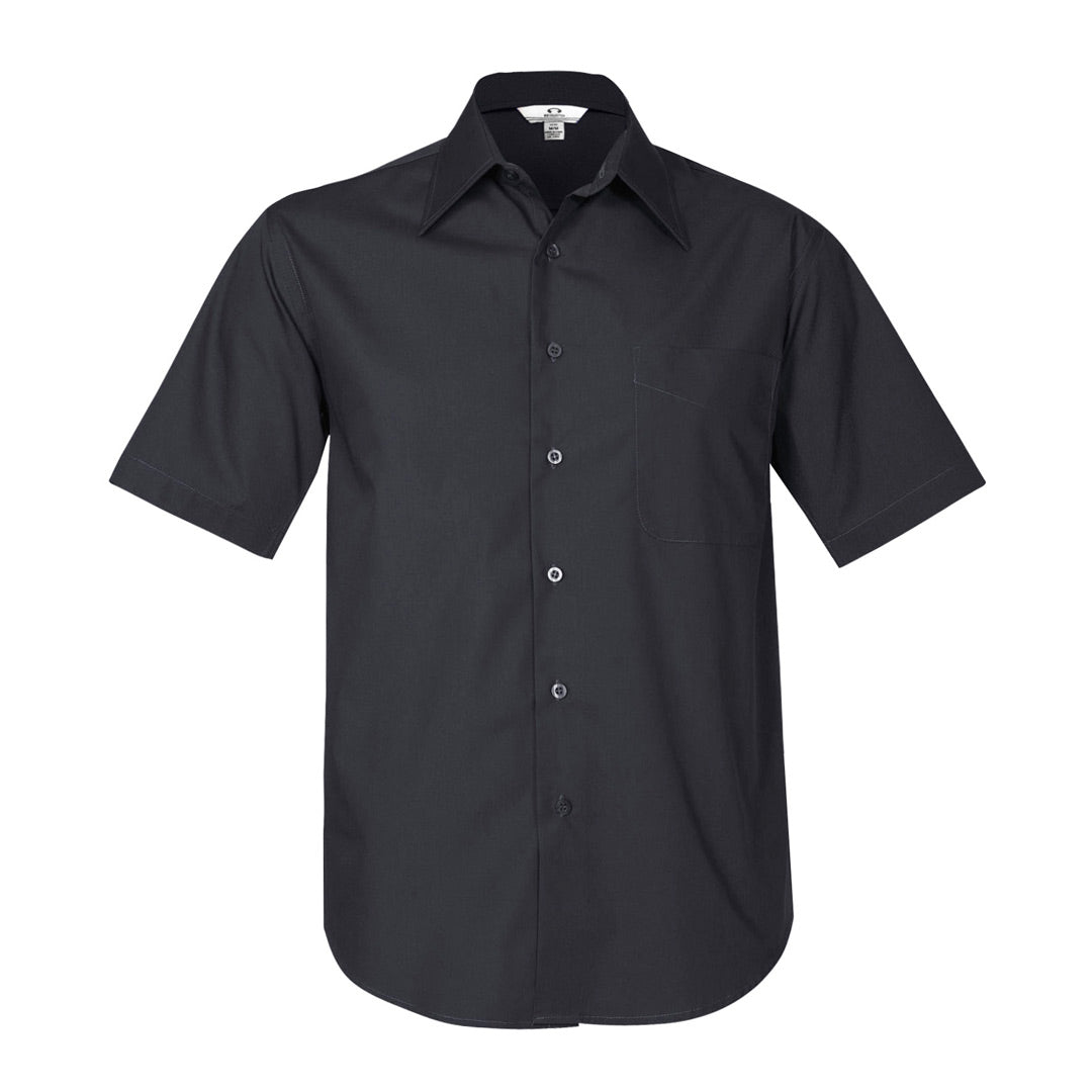 Biz Collection The Metro Shirt | Mens | Short Sleeve Charcoal Shirts & Tops