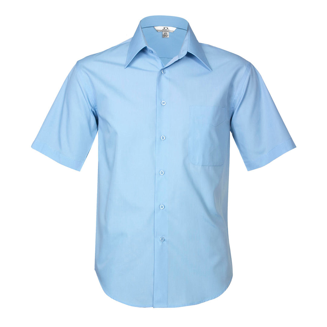 Biz Collection The Metro Shirt | Mens | Short Sleeve Sky Shirts & Tops