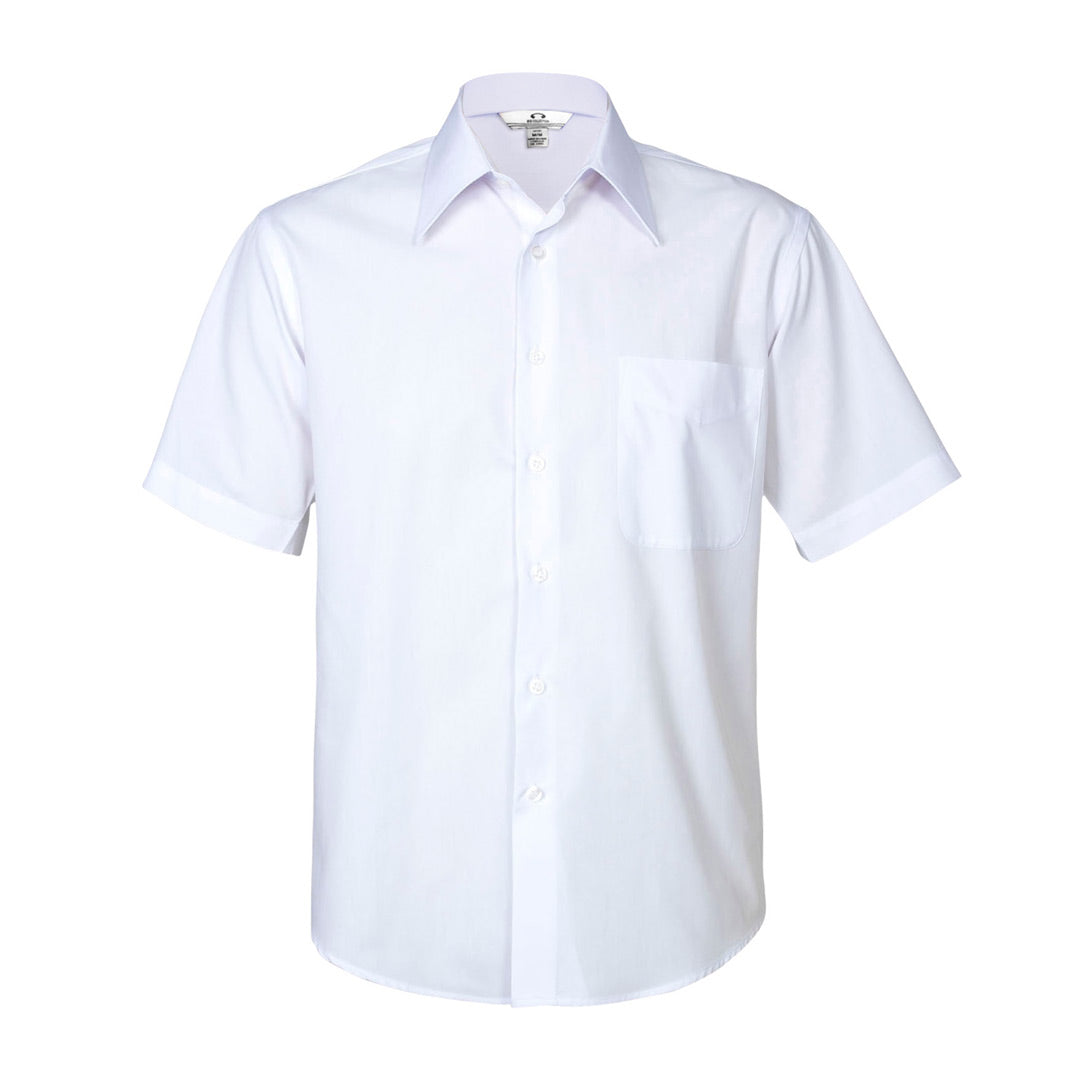 Biz Collection The Metro Shirt | Mens | Short Sleeve White Shirts & Tops