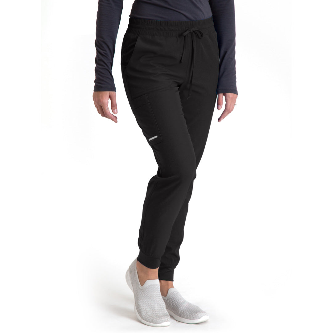 Skechers by Barco The Theory Jogger Scrub Pant | Regular | Ladies | Skechers Black Scrubs