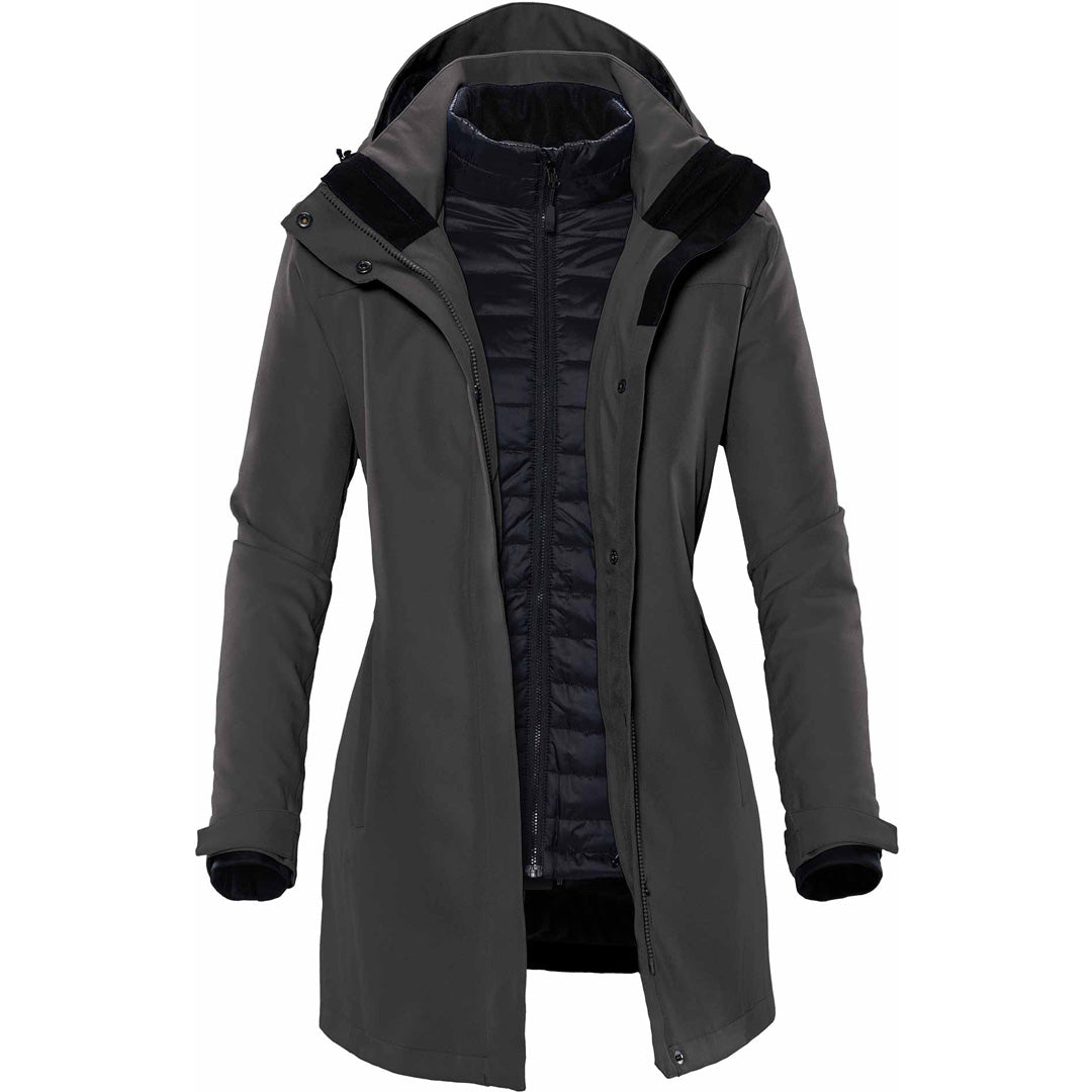 Stormtech The Avalante System Jacket | Ladies Charcoal Coats & Jackets