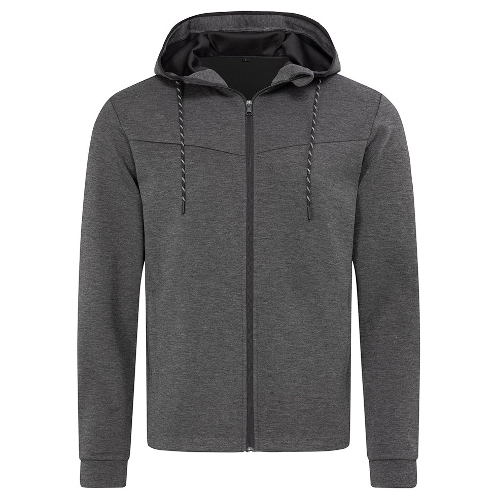 Stedman The Recycled Scuba Jacket | Mens Charcoal Marle Hoodie