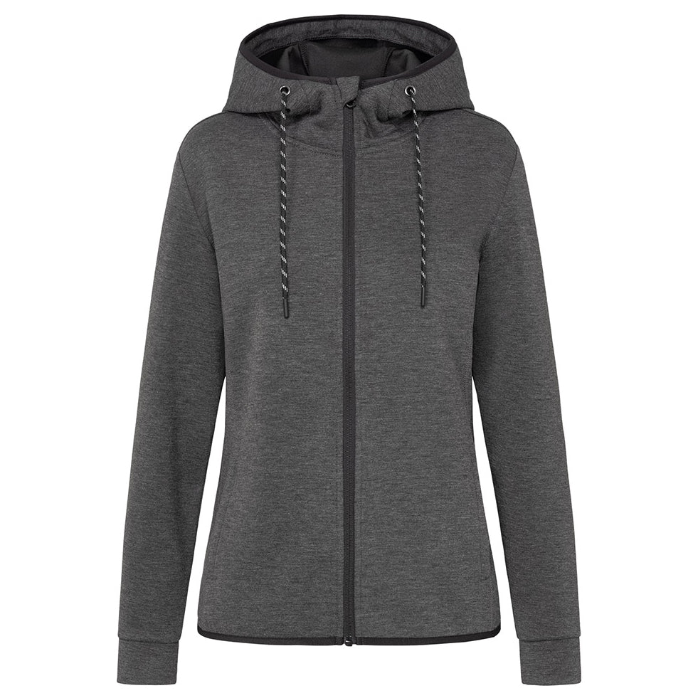 Stedman The Recycled Scuba Jacket | Ladies Charcoal Marle Hoodie