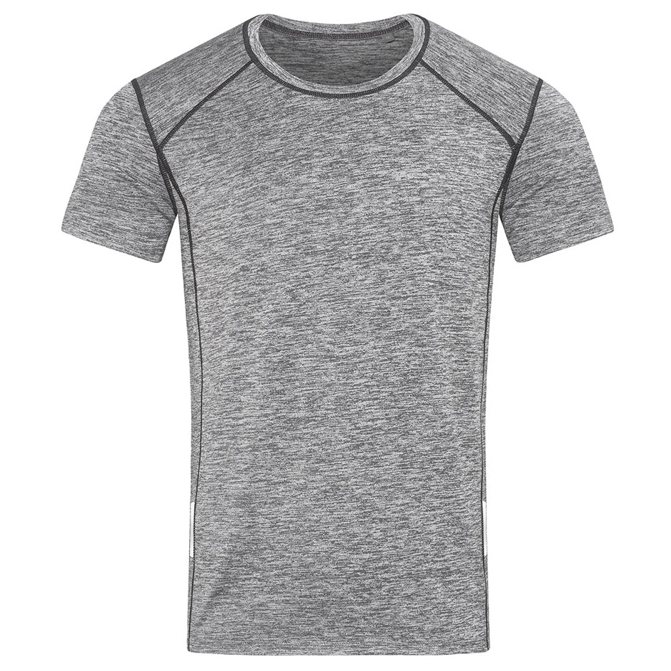 Stedman The Reflect Recycled Sports Tee | Mens Grey Marle Shirts & Tops