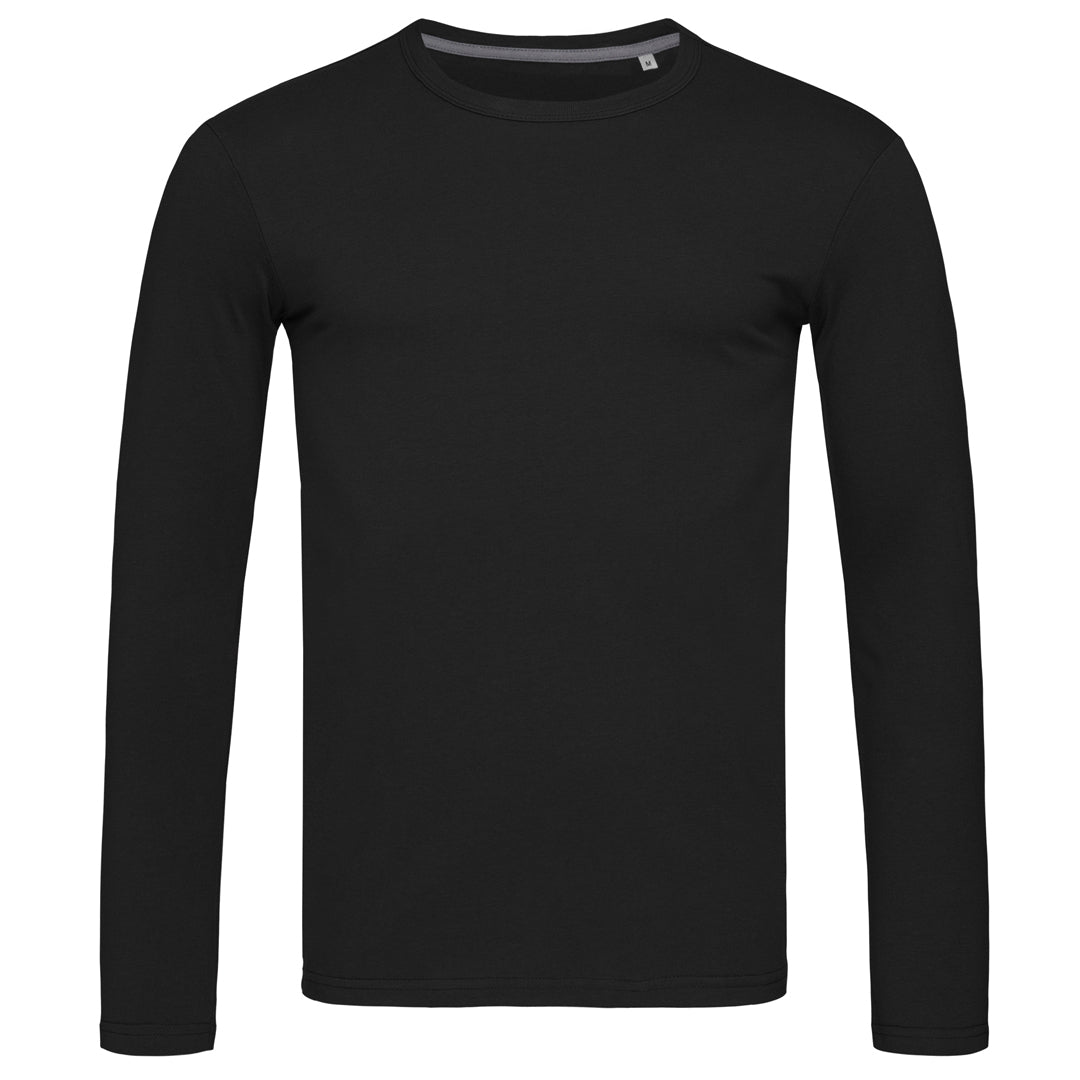 Stedman The Clive Tee | Long Sleeve | Mens Black Shirts & Tops