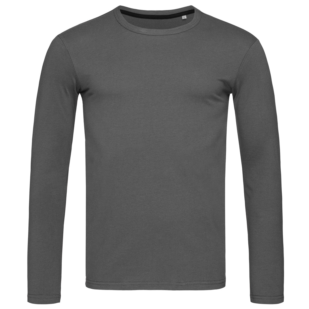 Stedman The Clive Tee | Long Sleeve | Mens Slate Shirts & Tops
