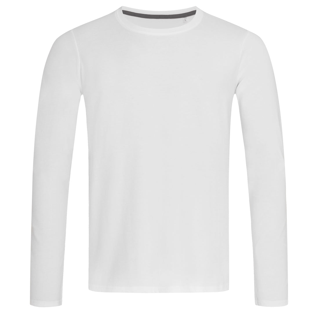Stedman The Clive Tee | Long Sleeve | Mens White Shirts & Tops
